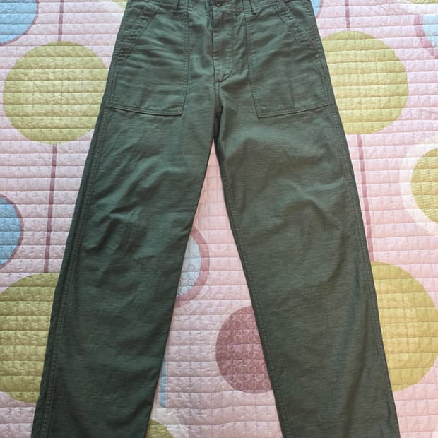 오어슬로우 US Army 퍼티그 레귤러핏 지퍼플라이 4사이즈(34)