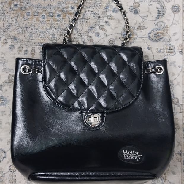 얼킨 캔버스 베티붑 퀼팅 체인백 (토트백,백팩 둘다가능)