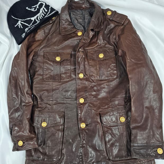 베르사체가죽자켓