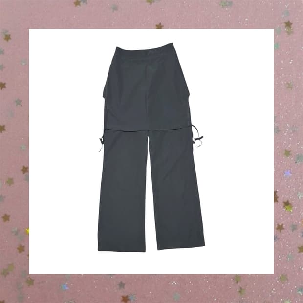 스커트 레이어드 팬츠