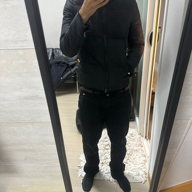 비르디안느 다운 패딩 블랙 48 