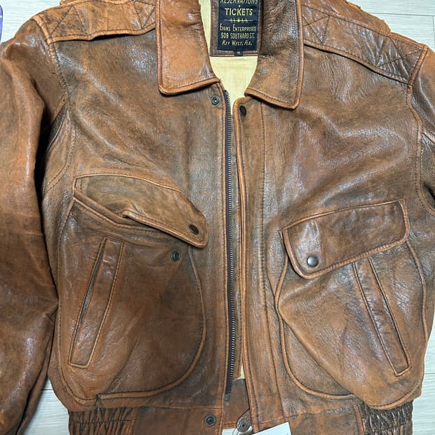 빈티지 레더자켓