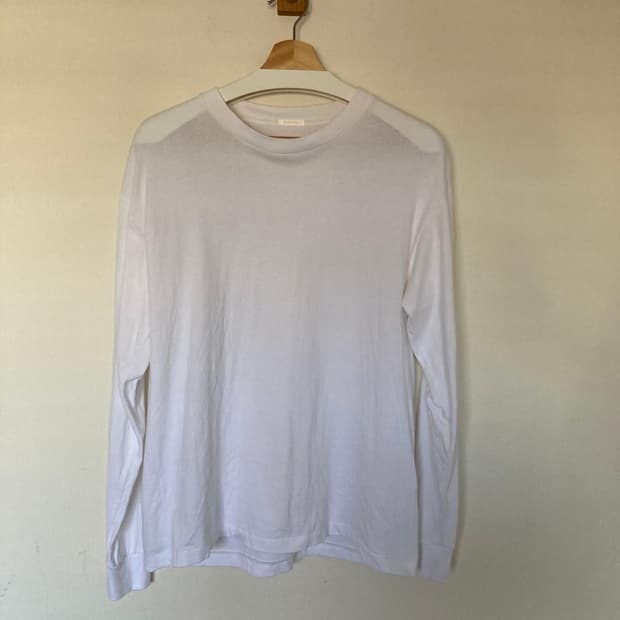 코모리 / 크루넥 긴팔티셔츠 화이트 / 2