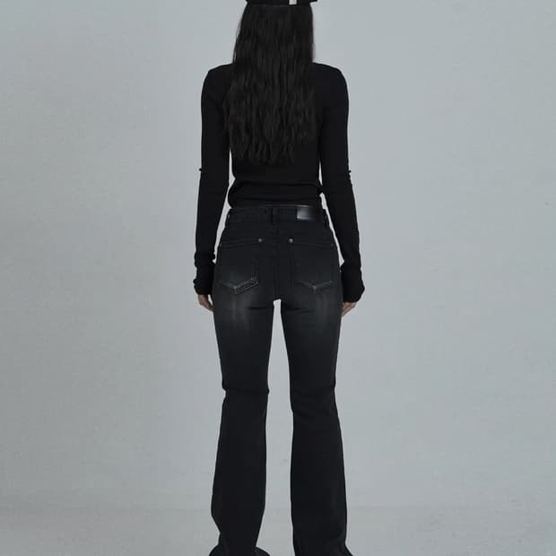 오도어 빈티지 로우진 블랙