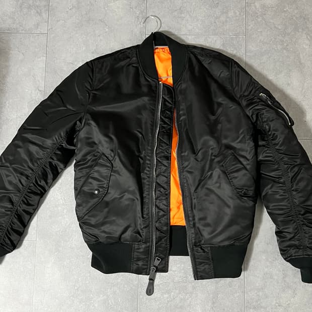 알파인더스트리 MA-1 블랙 (M)