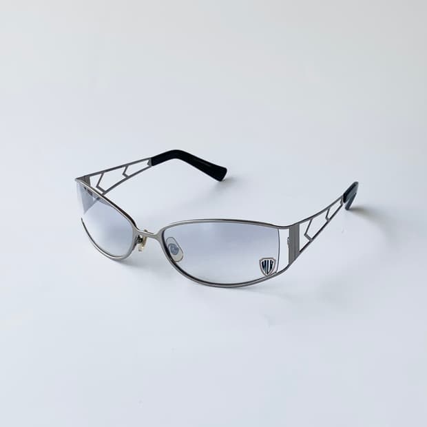 966 데드스탁 빈티지선글라스 실버 오벌 고글 스포츠 y2k 픽키안경