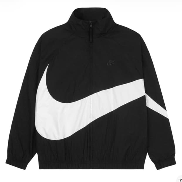 새상품)나이키 NSW 빅 스우시 우븐 자켓 블랙 - 아시아 XL