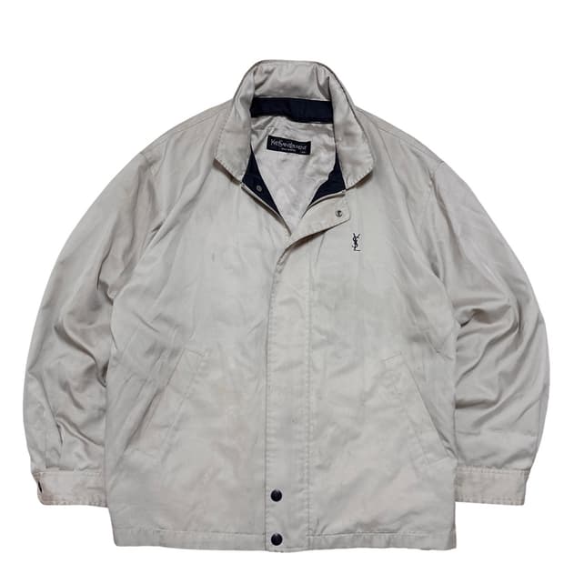 ysl 입생로랑 베이지 블루종 자켓