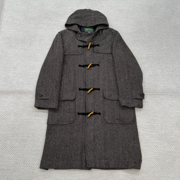 헤링본 울 더플코트 r2370