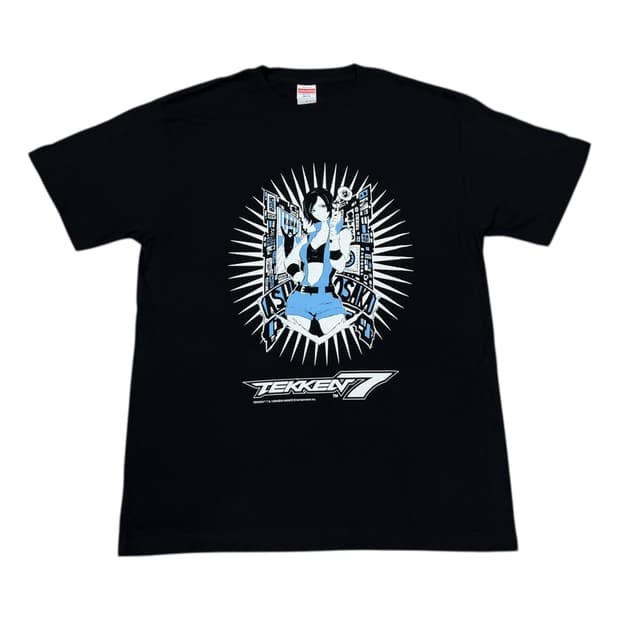 철권7 빈티지 반팔 티셔츠 블랙 L