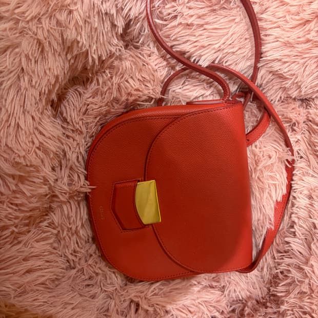 셀린느 크로스백 오렌지 브라운