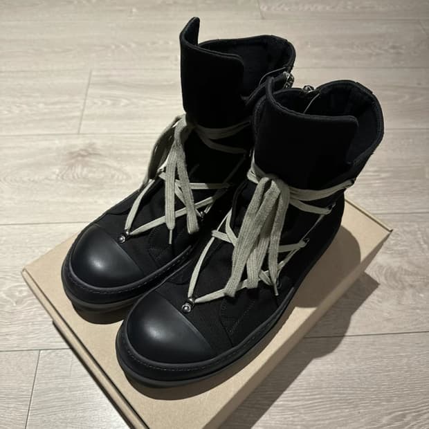 릭오웬스 다크쉐도우 HEXA 25ss 블랙 43