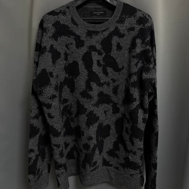 allsaints 호피 니트