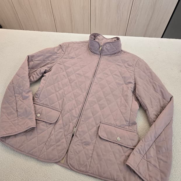 버버리 여성 핑크 퀼팅 자켓 L