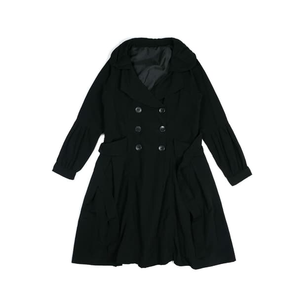 double breasted flare coat 