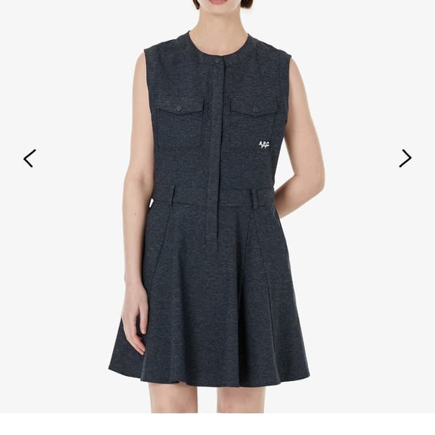 A.P.C. 골프 네이비 민소매 원피스 M