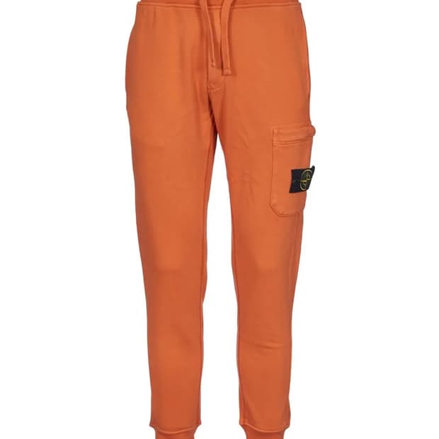 스톤아일랜드 브러시드 플리스 조거 팬츠