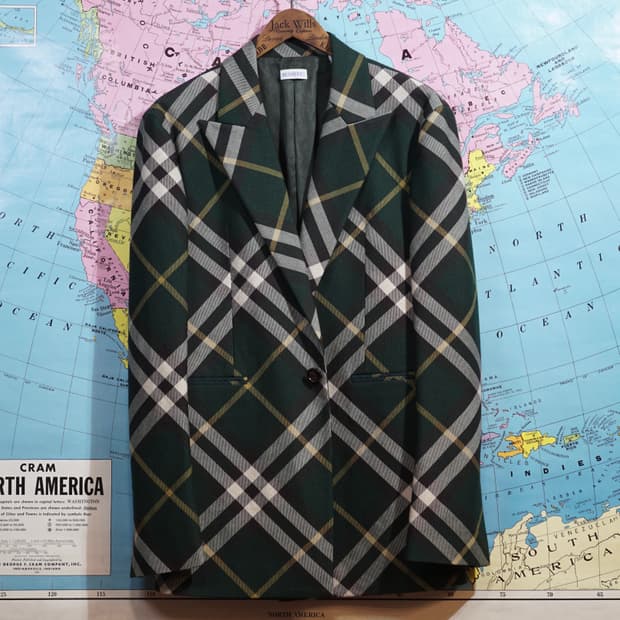 버버리 24ss 컬렉션 체크 자켓