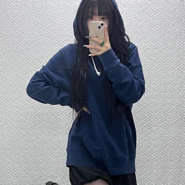 리바이스 올드스쿨 레트로 체스트로고 후드티 L C10620