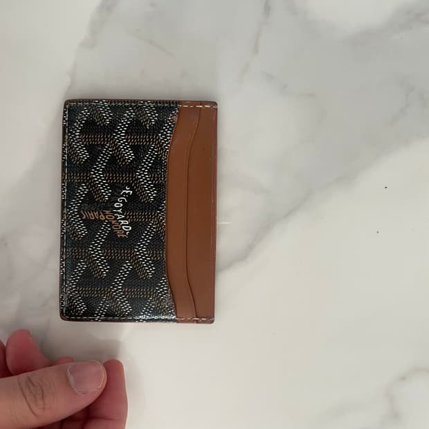 고야드 카드지갑 브라운 블랙