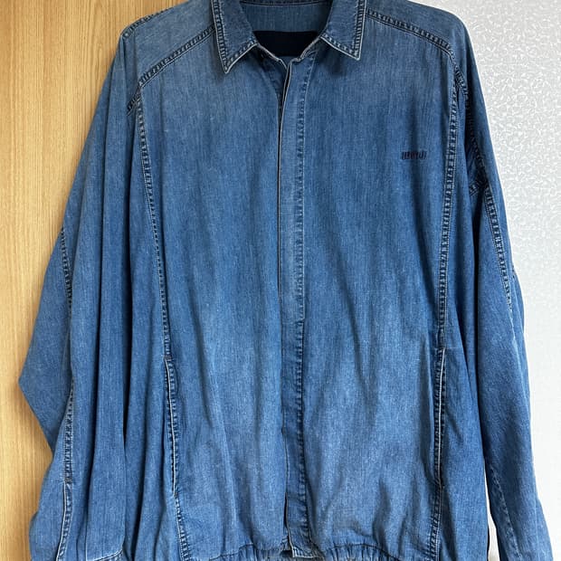 (48) 25SS 준지 라이트 데님 코치 셔츠 - 블루