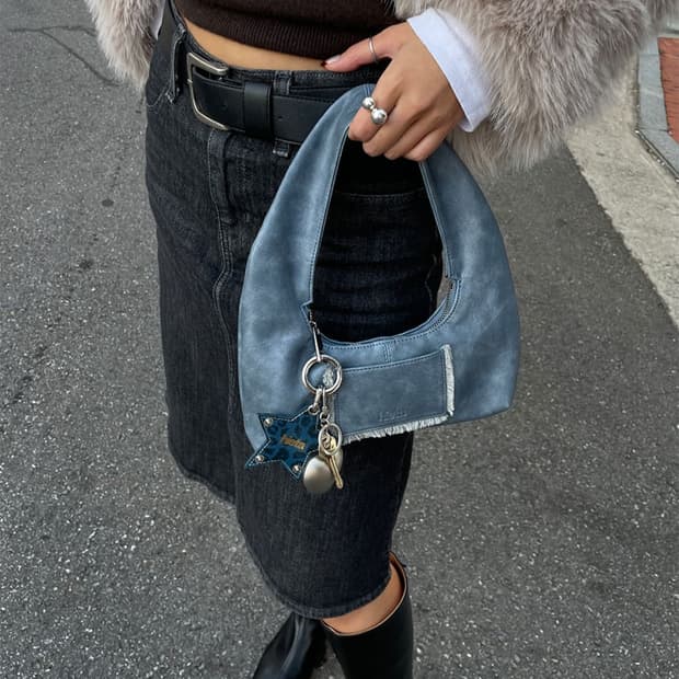 hieta 히에타 베이비 티나 미니백 블루