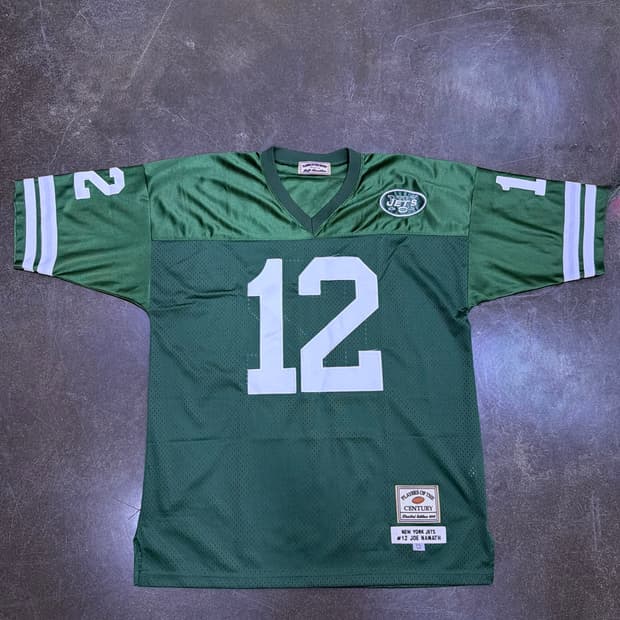 제프해밀턴 NFL 뉴욕 제츠 12 조 네이머스 져지 유니폼 2XL