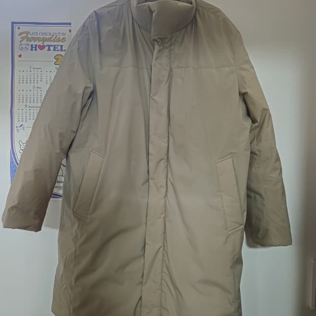 지오지아(ZIOZIA) 구스다운 패딩 하이넥코트 105사이즈