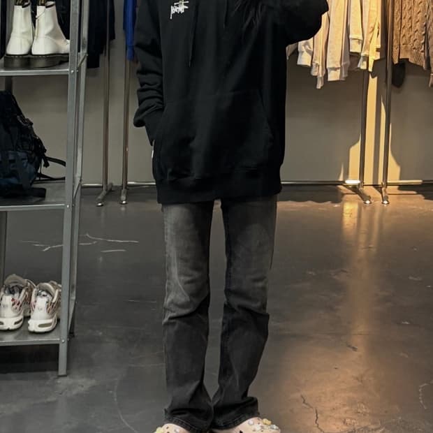 스투시 베이직로고 후드티 A2787