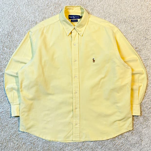 폴로 랄프로렌 멀티포니 옥스포드 셔츠 옐로우