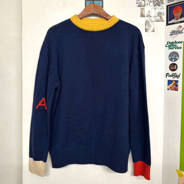 아더에러 컬러블록 니트