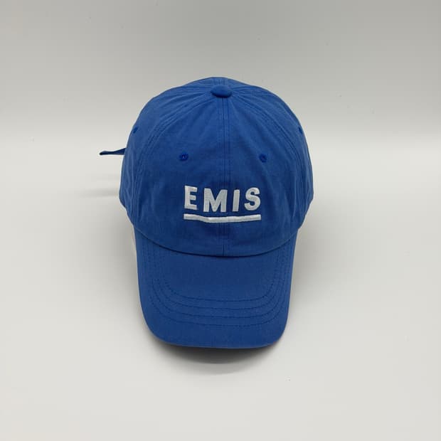 [F] EMIS 이미스 로고 블루 볼캡 모자