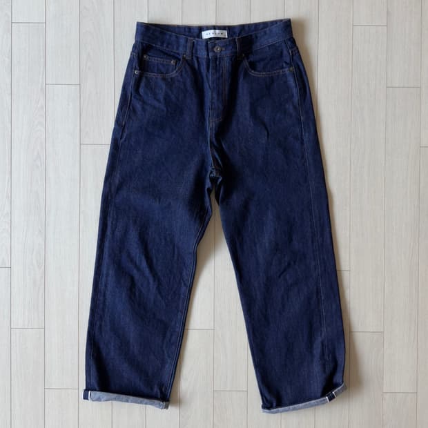 비슬로우 와이드 셀비지 데님 32