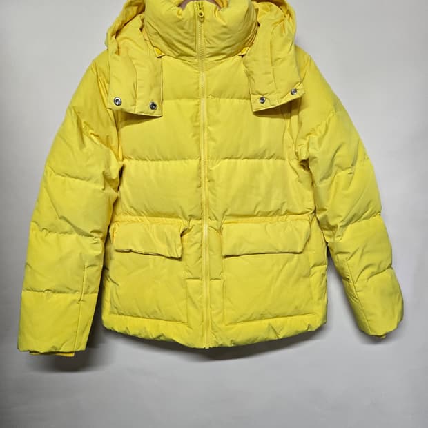 스파오 밝은 노란색 패딩 S (160/84A)