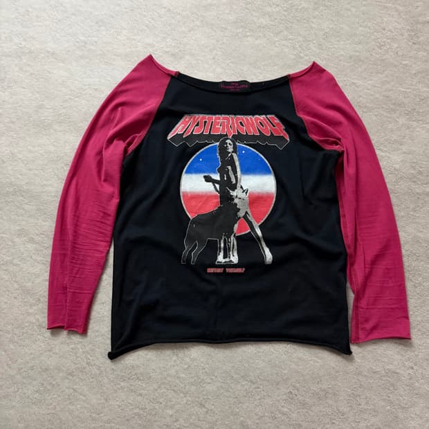 히스테릭글래머 롱슬리브 티셔츠