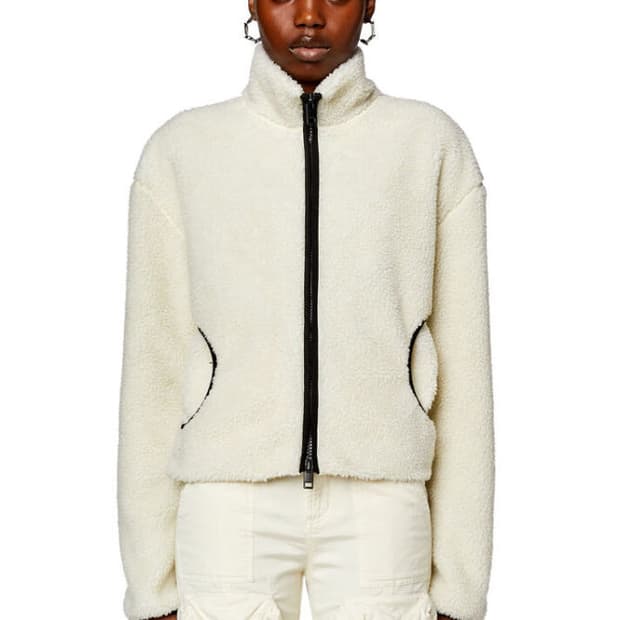 diesel 디젤 후리스 화이트 새상품 판매합니다!