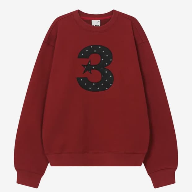 바우프 3 logo 엔젤 맨투맨 [레드] 라지