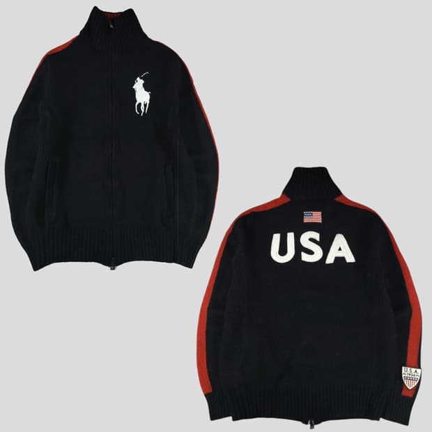 폴로 치프키프 빅포니USA성조기 투웨이집업