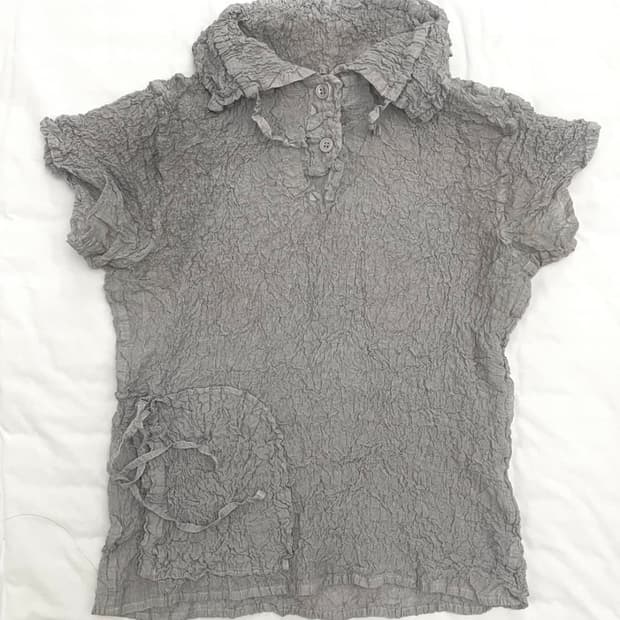 Issey Miyake 컬리플라워 반팔