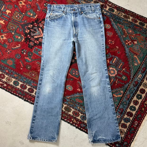 80's USA Made 빈티지 리바이스 517 오렌지탭 체인스티치