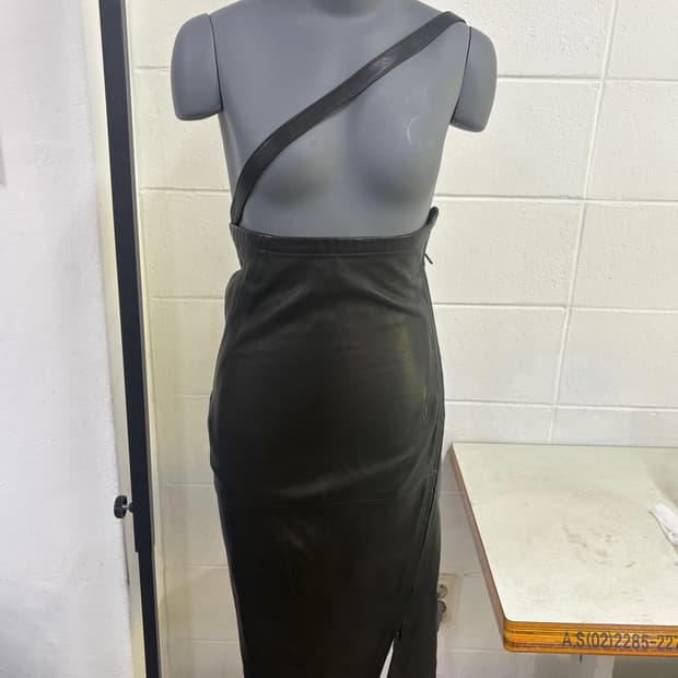 Ann demeulemeester leather skirt