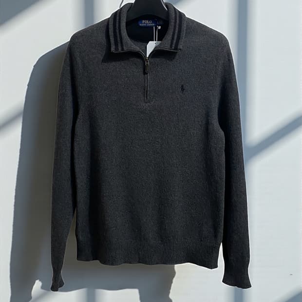 폴로 랄프로렌 하프집업 울 캐시미어 니트
