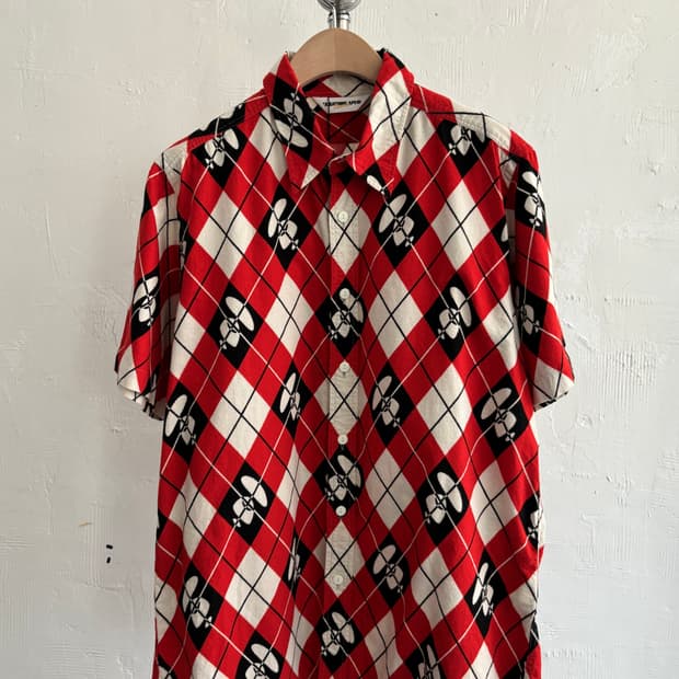 Bape 베이프 아가일 에이프 헤드 셔츠