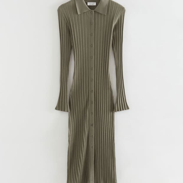 & other stories Fitted Midi Shirt Dress