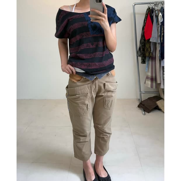 빈티지 컷팅 티셔츠