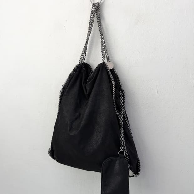 스텔라 매카트니 팔라벨라 레더 체인백 라지