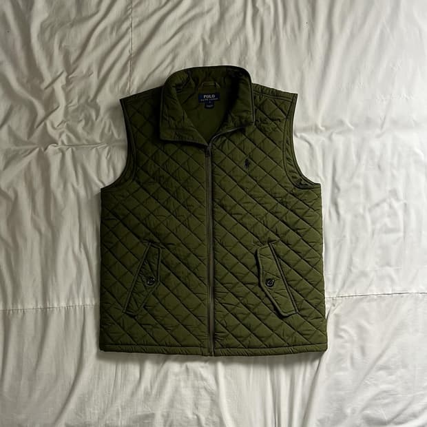 폴로 퀼팅 조끼 베스트
