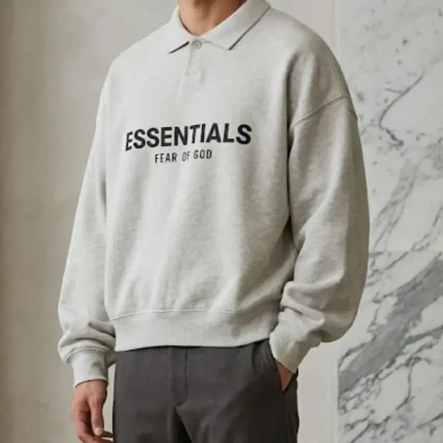 에센셜 피어오브갓 맨투맨 14/16 그레이