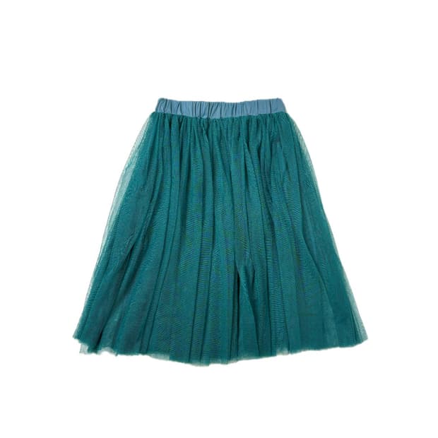 Teal Breeze Midi Skirt