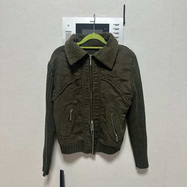 y2k 디테일 니트 집업